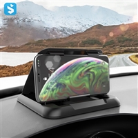Car phone bracket Sun shading dashboard AR navigator bracket Car carbon fiber phone bracket Silicone bracket